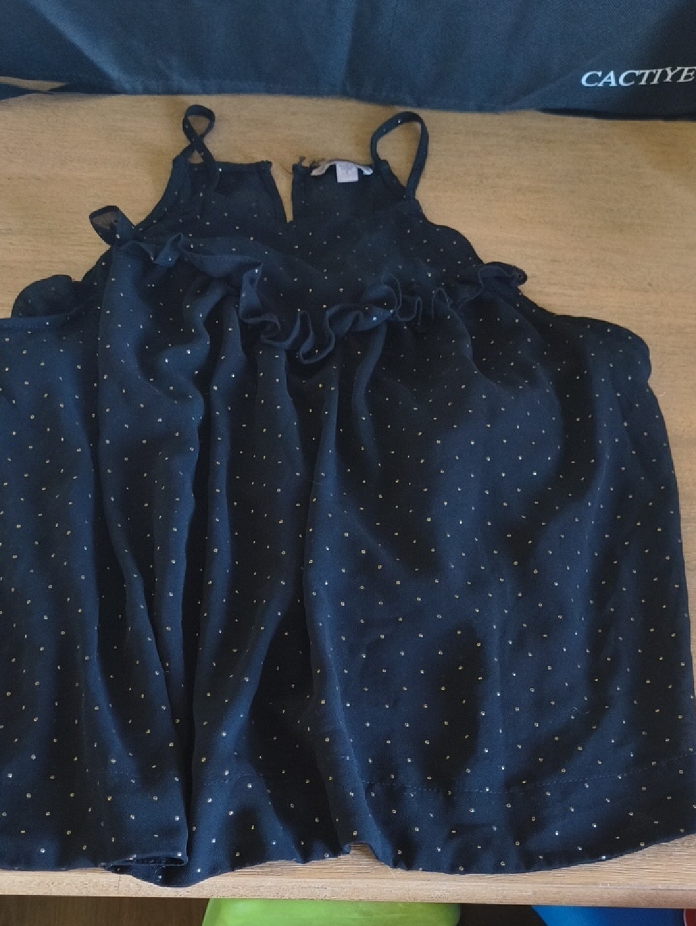 Guess Black Dress with Gold Dot Accents